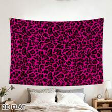 1pc Pink Leopard Print Wall Hanging Painting, Suitable For Bedroom Wall Decor, Living Room, Office And Party Decoration - Multicolor - View 4