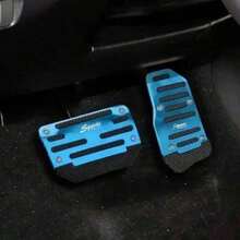 2 Sets Anti-Slip Car Pedal Set - Alloy Brake, Accelerator, Clutch Pedals - Suitable For Sedan, SUV, ATV - Automatic Transmission Replacement Kit, Anti-Slip Rubber Foot Pads, Durable Foot Pedals | Ergonomic Foot Pedals | Durable Foot Pedals New Model - A - View 8