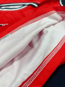 Red Basketball Jersey Men Name And Number Printed Basketball Jersey Round Neck Personalized Sleeveless Basketball Jersey, Birthday Gift Sports Summer - Red - View 8