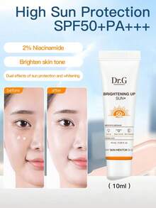 DR.G/Drg Tiera Sunscreen Lotion Isolator 10ml Untuk Wanita Kulit Sensitif SPF50+ Korea - Pencerah 10ml - View 1