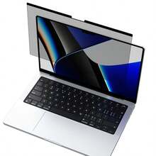 1pc Privacy Screen Protector Film, Magnetic Detachable Anti-Glare, Compatible With Macbook M5 M4 M3 M2 M1 Pro 16.2 14.2 Inch, Air 15.3/13.6 Inch M2 M3 M4 M5, Neo 13inch A3404 A18Pro, Folder+Cleaning Cloth+Positioning Sticker, Easy Installation/No Bubbles - View 6
