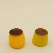 Caramel Pudding Handmade Squishy Ball, Crispy Squeaky Building Block Ball, Fun Venting & Stress Relief Squeeze Toy - Multicolor - View 9
