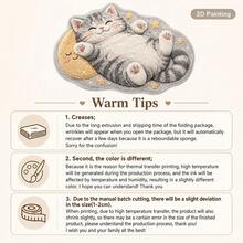 1pc Healing Cat Star Moon Shaped Carpet, 2D Printed Rug, Cream Style Bedroom Versatile Decor, 1-5cm Cutting Error, Soft Touch, Pet Lover Gift, Decorative Carpet, Bedroom Decor, Small Rug, Carpet, Home Decor, Living Room Carpet, Bedroom Carpet, Washable Carpet - Multicolor - View 7