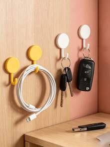 Fashionable Wall Hooks, Easy To Stick, No Drilling Required. They Are Securely Installed, Suitable For Use In Kitchen And Bathroom, With Multiple Uses, Can Be Used As Practical Clothes Hangers, Multi-Functional Hooks. - View 1