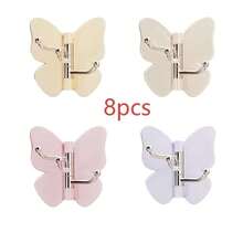 4pcs Rotating Butterfly Adhesive Wall Hooks, Cute Drill-Free 3-Claw Rotating Hooks With Adjustable Wings, Suitable For Inner And Outer Corners Storage, Bathroom And Entryway Use - Multicolor - View 15