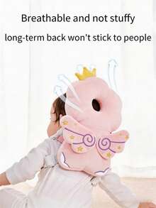 Infant Anti-Fall Head Protection Pillow, Baby Learning To Walk And Sit Anti-Lean Back Device, 3D Cartoon Pattern, Adjustable Straps, Skin-Friendly Plush Breathable Head Protection Pillow For Infants And Toddlers, Suitable For All Stages Of Learning To Walk, Crawl And Sit - Baby Anti-fall Head Protector - View 8