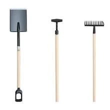 Dollhouse Mini Alloy Gardening Accessories, Miniature Fairy Garden Scene Farming Tools, Green Gardening Set, Mini Creative Decor, Decorative Collectibles - Black - View 6