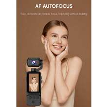 Portable Handheld Digital Camera, 7x Digital Zoom, 4K Video Recording, 180° Rotating Lens, Night Shot Support, Auto Focus, Landscape/Portrait Mode, Equipped With 64GB SD Card, 2000mAh Battery - View 5