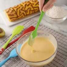 1/4pcs Heat-Resistant Silicone Spatula, Cream Cake Smoother, Jam Stirring Scraper, Baking And Cooking Tool Kitchen Scraper, Suitable For Baking, Stirring, Scraping, Cooking Silicone Spatula, Baking Accessories, Ideal Choice For Kitchen Use. - 彩色 - 查看 7