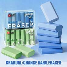 1 Set Hexagonal Gradient Erasers, Large Area Cleaning Without Residue, Colorful Creative Erasers, Suitable For Students, Applicable For Writing, Drawing And Sketching Erasure - Sets - View 5