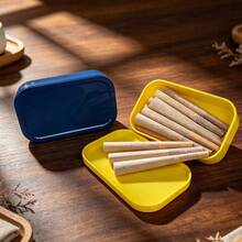 12pcs/Box, 78MM Plastic Box Conical Rolling Paper, Direct Fill Rolling Paper, Portable Plastic Box Hand Rolling Paper For Outdoor Use, Random Color For Paper Mouth Part! Perfect Gift For Smokers! Christmas Gift! Halloween Gift! - View 3