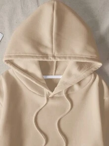 Custom Women's Hoodie, Suitable For Autumn/Winter. Upload Your Favorite Photo/Friend/Lover/Landscape/Pet Image. Sports - Apricot - View 3