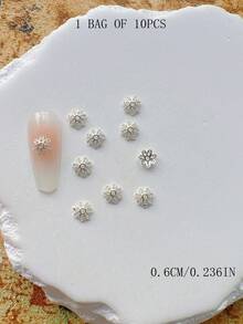 1 Pack Nail Art Alloy Decor Oval Spiral Metal 3D Embellishment - Multicolor - View 11