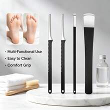 3pcs Stainless Steel Foot Care Tools, Foot Callus Remover, Toe Nail Trimmer, Foot Hard Skin And Corn Remover, Corn Remover, Ingrown Toenail Trimmer, Suitable For Home And Salon Use, Daily Foot Care Tools - Multicolor - View 1