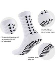 2pcs/Set Youth Soccer Sports Combo Set 1 Pair Non-Slip Dotted Soccer Socks + 1 Pair Sports Leg Sleeves Suitable For 11-18 Years Old Boys & Girls Outdoor Sports Basketball Soccer Hiking - Multicolor - View 9