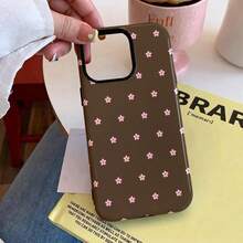 [24h Shipping From DE]Apple18 17 16 15 Promax  21 -26 Ultra GalaxyDark Brown Ditsy Pink Tiny Flower Magnetic Phone Case Suitable For IPhone 18Pro 17 15Pro 12,Cute Aesthetic Pattern For Girls Women,Perfect For Daily & GiftsCheap Nice Gift Phone Case For Party Favor - 1 Piece Of Picture Color - View 3
