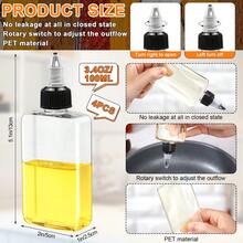 4-In-1 Plastic Salt & Pepper Shaker + Transparent Spout Oil Dispenser Small Portion Bottle, 4-Compartment Flip Spice Dispenser, Travel Spice Container With Dividers, Lidded Seasoning Shaker, Labeled Travel Spice Jar, For BBQ, Cooking, Baking, Storing Spices, Salt, Sugar, Etc. - Multicolor - View 5
