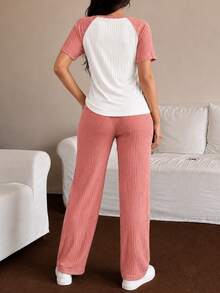 Women Sweater Co-Ords - Pink - View 2