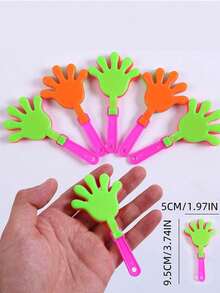 10/5/1pc Creative Mini Hand Clapping Toy, Shake To Make Sound, Suitable For Room Decoration, Holiday Decoration, Birthday Party Gift, Party Favor, Halloween Home Decor, Christmas Party, Christmas Gift, New Year Gift, Random Color - Multiple Styles - View 6