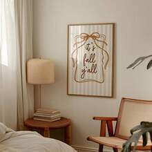 1pc Frameless Minimalist Fall Wall Art Dorm Gift - Multi-color - View 6