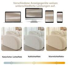 Elowin Ottoman Chenille-Light Beige - Beige - View 8