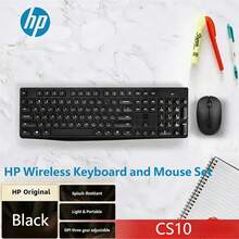 HP Wireless Keyboard And Mouse Combo, Office Mouse And Keyboard, Long Battery Life, Portable For Indoor And Outdoor Use, Durable, Computer Keyboard And Laptop Keyboard Mouse Set, Original HP CS10 - View 12