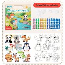 Mosaic Geometric Dot Sticker Gift Box, Supports Sticker Decoration And Free Doodle Dual Play, Multiple Cartoon Templates, Suitable For Children's Hands-On Creative Parent-Child Interactive Puzzle Craft Toy - Multicolor - View 9