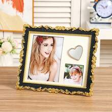 1PC Combined Photo Frame For 3 Inch & 7 Inch Photos, Unique Creative Picture Frame, High Aesthetic Design Desktop Ornament For Home, Office & Room Decor - A - View 4