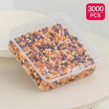 2.6mm Sundymot Fuse Beads, 3000PCS+ Brown G-Series Independent Packaging, With Small Square Box Storage, Anti-Spill, DIY Pendant Keychain, Jewelry Making Craft Materials, Graduation Season, Back To School, Christmas, Party Birthday Gift, Multi-Color 2.6mm Fuse Beads Bulk Refill Kit - 2.6mm Puzzle Beads - View 21