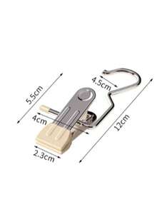 1/10/30pcs Multi-Function Stainless Steel Clothes Hangers, Heavy Duty Coat Hooks, Non-Slip Pants Skirt Drying Clips, Bedroom Closet Dorm Laundry Room Space-Saving Storage Organizer - Multicolor - View 11