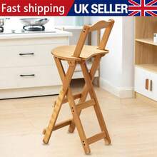 Bamboo Bar Stools Kitchen Breakfast Bar Seat Barstool Foldable Dining Chair - UK-g053501 - View 7