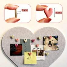 15/20/30pcs Heart-Shaped Cork Push Pins, Cork Board Push Pins, Fun Push Pins For Decorating Photo Wall, Feature Wall, Map, Bulletin Board, Office Or Home, Random Color - A - View 5