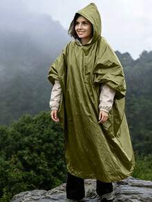 1 cái áo mưa poncho khẩn cấp ngoài trời chống nước, chăn giữ ấm di động, đồ dùng phù hợp cho cắm trại, du lịch, leo núi - Nhiều màu - Xem 3