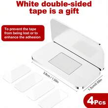 4pcs Stainless Steel Ultra-Thin Strong Magnetic Cabinet Door Bumpers, No-Drill Installation For Kitchen Cabinets, Wardrobes And Drawers, With Adhesive Backing For Damage-Free, Secure And Firm Mounting - Silver - View 4