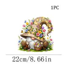 1/2/3pcs Christmas Floral Basket Butterfly Heat Transfer Iron-On Patch, Floral Hat Country Style Iron-On Sticker DIY T-Shirt Sweatshirt Pillow Fabric Bag - Multicolor - View 2