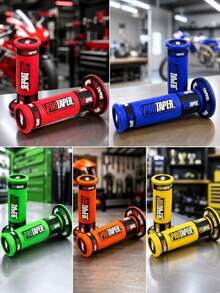 2pcs Universal Motorcycle Handlebar Grips, Suitable For ATV, Dirt Bike Protaper And ProTapered Modification, Non-Slip Throttle Sleeve, Compatible With Kawasaki, Suzuki, EXC SX YZF CRF, Motorcycle Handlebar Grips, Motorcycle Handlebars - A - View 2