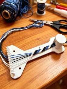 1pc DIY Rope Weaving Frame - Specifically Designed For Making Bracelets And Various Accessories, This Handmade Weaving Tool Is Easy To Operate And Quick To Learn, Suitable For Beginners And Experienced Crafters. - Multicolor - View 5