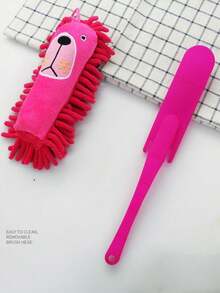 Cute Chick Chenille Dust Duster, Washable Dusting Brush, Handheld Desktop Car Cleaning Brush, Electrostatic Furniture Duster, For Home And Office Daily Use, Christmas Gift For Home Cleaning Enthusiasts - Multicolor - View 5