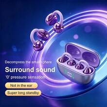 2026 New Wireless Earbuds HiFi HD Sound Bluetooth 6.0 LED Display Charging Case Lightweight Bluetooth 6.0 Comfortable In-Ear ENC Dolby Sound HD Calling TWS Couples Earphones For IPhone For Android For Halloween's Day Gift - View 2