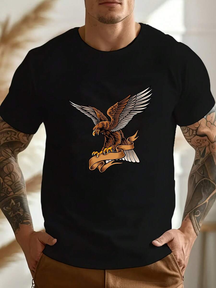 Men T-Shirts - 黑色 - 查看 1