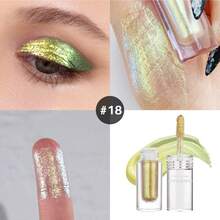 CHARMACY Waterproof Chameleon Liquid Eyeshadow 1pc Pigmen Metalik Berkilau Cyberpunk Smooth Flow Tube Kilau Tinggi Anti-Kerutan Multi-Reflektif Glitter Mata Untuk Festival Musik Remaja Perempuan - 18 - View 7