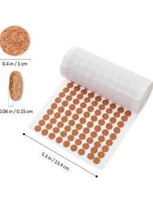 1000pcs Self-Adhesive Cork Pads - Hardware Anti-Collision Pads, Suitable For Home, Office, Cabinet Drawers, Non-Slip Base, Cork Pads With Adhesive Backing, Adult Craft Accessories Craft Set - Multicolor - View 8