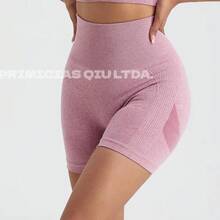 Short Esportivo Levanta Bumbum Cintura Alta Sem Costura Valorize o Corpo Com Conforto - D.K.L - Aleatório - Visão 4