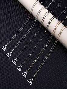 2/4/6 piezas/pares Cadena de hombro de sujetador ajustable con strass, cadena corporal de metal para sujetador de mujer, accesorio de lencería - Multicolor - Ver 8