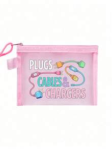 Cable And Charger Storage Bag - Multi-Functional Travel Organizer For Chargers, Cables, Electronic Devices - Dynamic Tech Organizer For "Outlets, Cables And Chargers". This Compact And Affordable Storage Bag Is Perfect For Your USB Cables, External Batteries, Headphones And Chargers. - Multicolor - View 13
