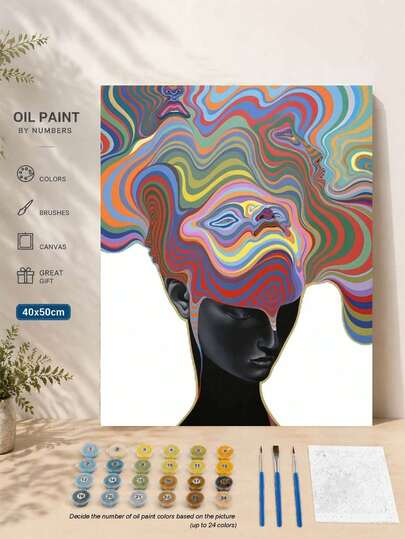 Bộ tranh số hóa DIY cá nhân hóa trừu tượng 40*50cm không khung, bộ tranh sơn dầu nghệ thuật, phù hợp trang trí phòng ngủ và tường nghệ thuật, phương pháp vẽ đơn giản thú vị, không yêu cầu nền tảng hội họa, hiện thực hóa ước mơ họa sĩ, đắm mình trong thế giới màu sắc, mỗi nét vẽ là sự tự thể hiện, thêm lãng mạn cho cuộc sống, quà tặng tuyệt vời cho gia đình và bạn bè