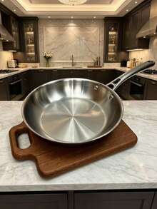 How To Make Non-Stick Stainless Steel Frying Pan/Wok: Preheat The Empty Pan For 1-2 Minutes (Pour In A Drop Of Water, When It Shows Water Droplets Rolling, It Means Preheating Is Successful, Control The Time Yourself, Don't Overheat It, Otherwise It Will Be Dry Burning), Then Add Cooking Oil, When The Oil Forms Oil Patterns In The Pan, Use Medium-Low Heat, You Can Freely Fry, Sauté And Stir-Fry, Control The Heat Yourself - View 9