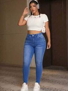 Women Jeans - Dusty Blue - View 6