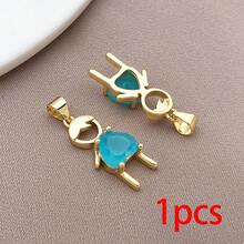 1pc Crystal Boy Girl Charms Multicolor Cubic Zirconia Family Couple Pendants For DIY Fashion Jewelry Handmade Parent Memory Necklace Bracelet - Multicolor - View 23