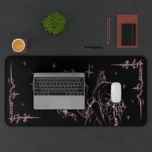Crying Angel Illustration Desk Mat | Gothic Angel Mousepad,Gaming Mouse PadDesk Decoration 31.5" X 11.8" - Mouse Pad - View 5